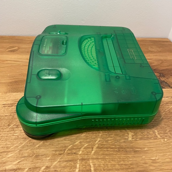 Nintendo 64 N64 Jungle Green Console & Controller with Extra Controller - TESTED - Picture 4 of 16